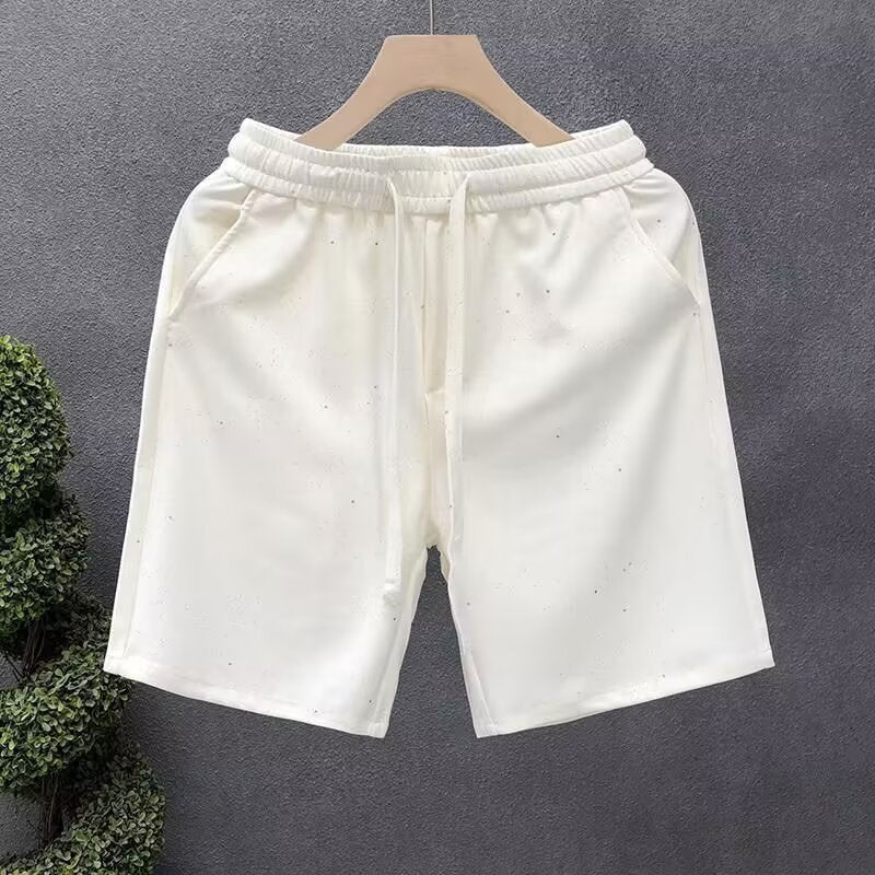 Men's Pure Color Casual Versatile Loose Shorts