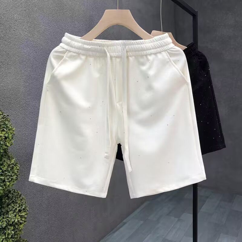 Men's Pure Color Casual Versatile Loose Shorts